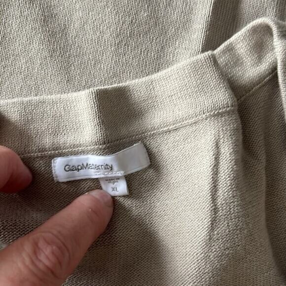Gap Maternity Taupe Sweater Dress Size XL - Picture 3 of 4